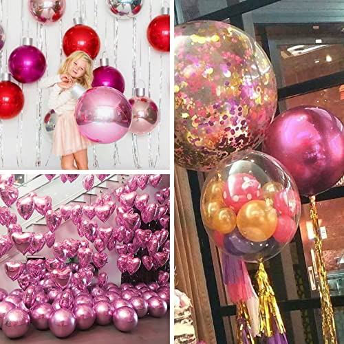 PartyWoo Pastel Pink Balloons, 4 pcs 36 Inch Large Pink Balloons, Big Baby  Pink Balloons for