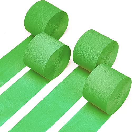  PartyWoo Crepe Paper Streamers 4 Rolls 328ft, Pack of Light  Green Crepe Paper for Party Decorations, Wedding Decorations, Birthday  Decorations, Baby Shower Decorations (1.8 Inch x 82 Ft/Roll) : Arts, Crafts
