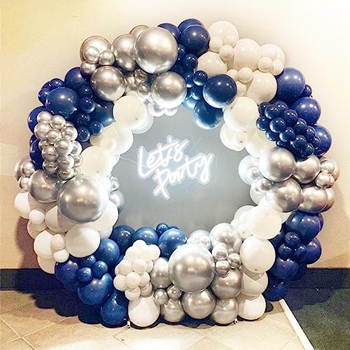 PartyWoo Blue and Silver Balloons, 140 pcs Navy Blue and Silver Balloons  Different Sizes Pack of 18 Inch 12 Inch 10 Inch 5 Inch for Balloon Garland  or Arch as Birthday Decorations, Party Decorations - Yahoo Shopping