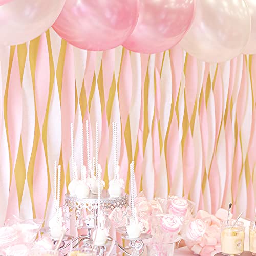 PartyWoo Crepe Paper Streamers 8 Rolls, 1.8 Inch x 82 Ft/Roll, Pink  Streamers Party Decorations, Birthday Streamers, Party Streamers for Baby  Shower