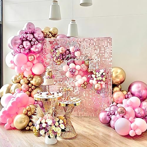 PartyWoo Pink and Gold Balloons, 60 pcs Pink Birthday Decorations with –  ToysCentral - Europe