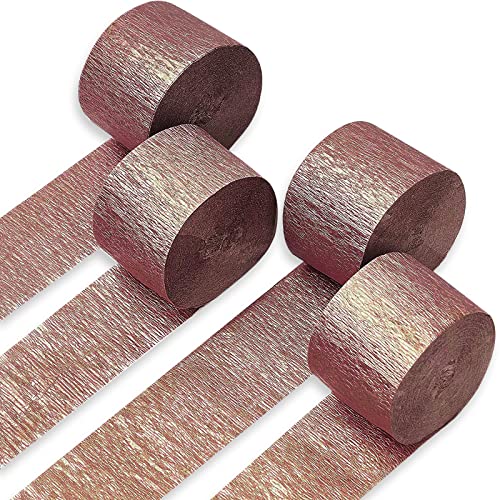 PartyWoo Crepe Paper Streamers 8 Rolls, 1.8 Inch x 82 Ft/Roll, Party S