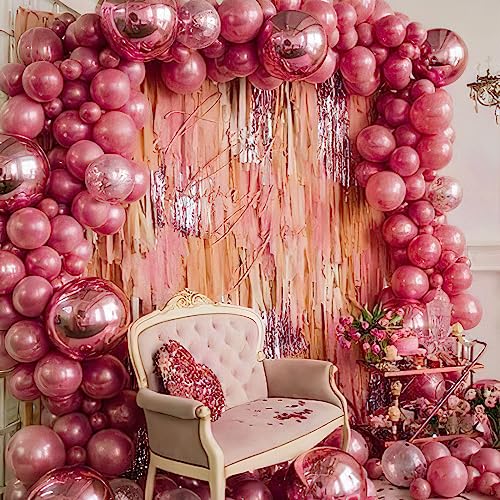 PartyWoo Pink and Gold Balloons, 50 pcs Pink Balloons, Gold Balloons,  Pastel Pink Balloons and Confetti Balloons for Balloon Garland and Balloon  Arch in Dubai - UAE