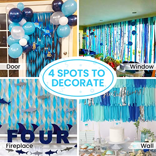 BABY BLUE STREAMERS / PARTY DECOR 150 FEET CRAFT